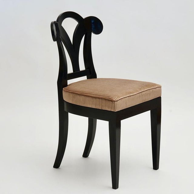 Biedermeier Ebonized Dining Chairs, Set of 8 For Sale - Image 17 of 18