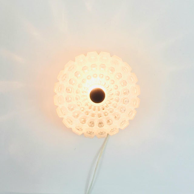 Black Mid-Century Modern Diamond Glass Wall Lights from Limburg, Germany, 1960s, Set of 2 For Sale - Image 8 of 11