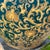 Japanese Antique Very Large Chinoiserie Enameled Porcelain Emerald Green With 24k Gold Koi Fish Planter/Jardiniere For Sale - Image 3 of 12