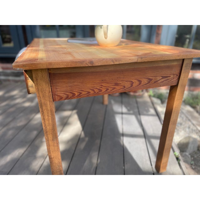 Wood Antique Table in Fir, 1890s For Sale - Image 7 of 18