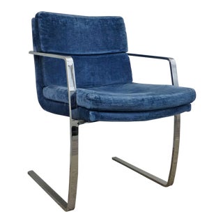 1970s Vintage Milo Baughman Thayer Coggin Cantilevered Club Chair For Sale