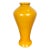 Vintage Chinoiserie Yellow Vase For Sale