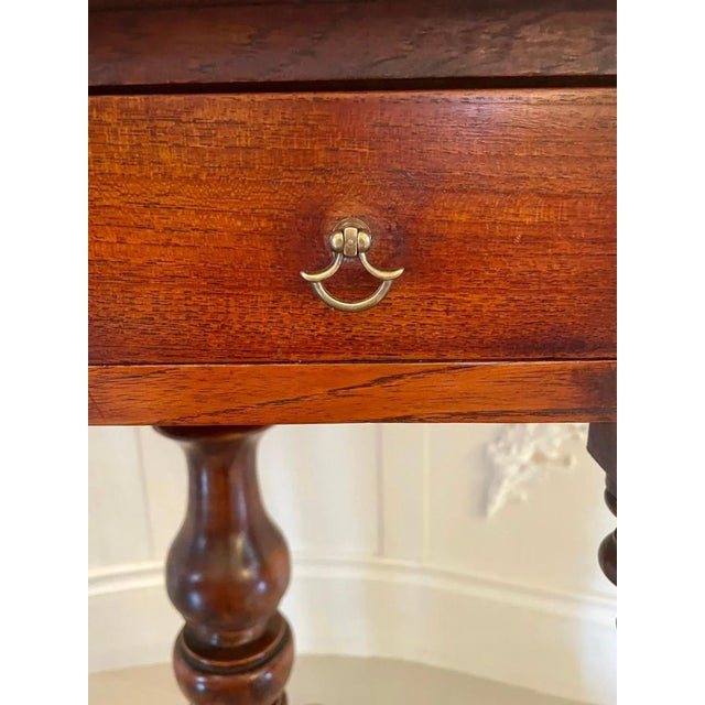 Antique Victorian Elm Freestanding Centre Table For Sale - Image 5 of 13