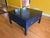 Vintage Chinese Blue Lacquer Coffee Table With Two Drawers For Sale - Image 9 of 9