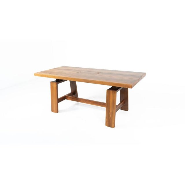 Brown Mid-Century Modern Model 611 Dining Table attributed to Silvio Coppola for Bernini, 1966 For Sale - Image 8 of 16