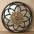 Gothic Large Onyx Black and Aged Gold Gothic Rosette Wall Mirror For Sale - Image 3 of 5