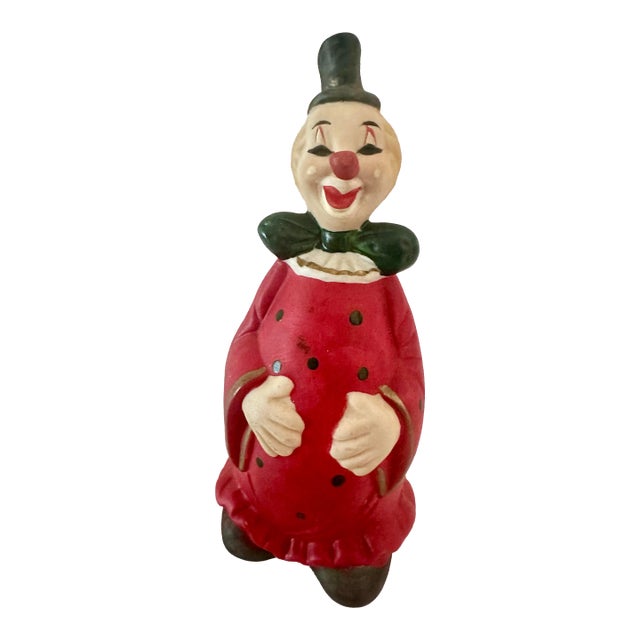 Vintage Late 20th Century Red Polka Dot Clown Bell For Sale