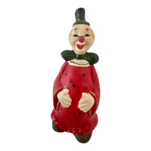 Vintage Late 20th Century Red Polka Dot Clown Bell