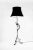 Antique Wrought Iron Floor Lamp with Fur Shade, in Good conditions. Designed 1890 to 1919 European Plug (up to 250V).The...
