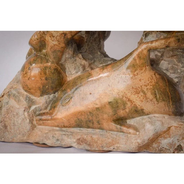 Marble Sculpture of Dolphins For Sale - Image 10 of 15
