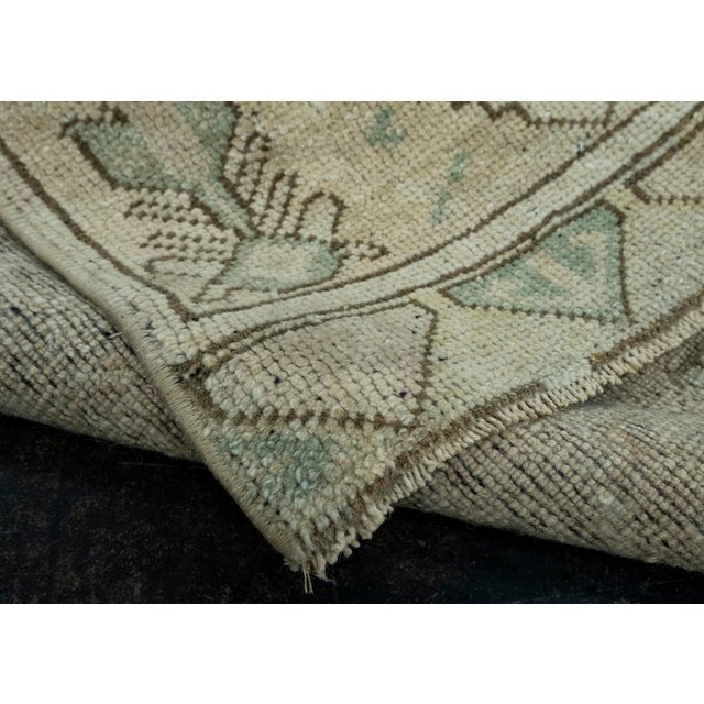 Textile Turkish Mini Rug Oriental Hand Knotted Vintage Rug 1'6" x 2'11" #16671 For Sale - Image 7 of 8
