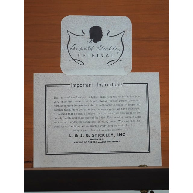 Stickley Queen Anne 1 Drawer Mahogany Lamp Table For Sale - Image 17 of 17