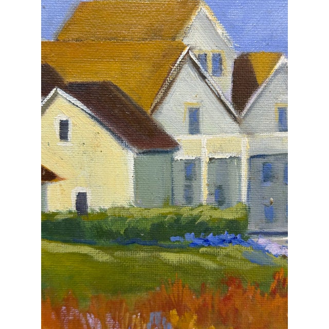 Impressionist Painting of White House in Flower Field, Framed For Sale - Image 10 of 12