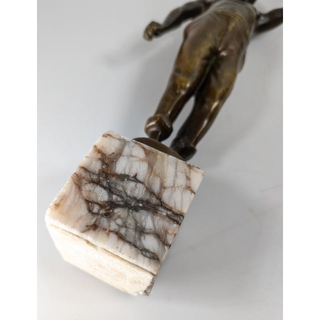 19th Century French Bronze of a Miner by Raphael Hubert For Sale - Image 11 of 12