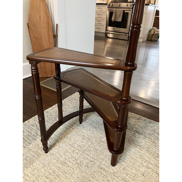 This charming mid‑century library step shelf brings classic Colonial Revival character to any room. Crafted with...