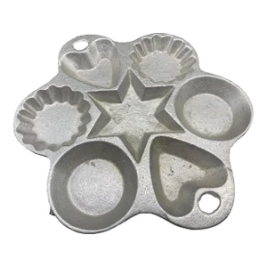 Vintage Cast Aluminum Mold or Baking Pan, Cookies, Biscuits, Candy