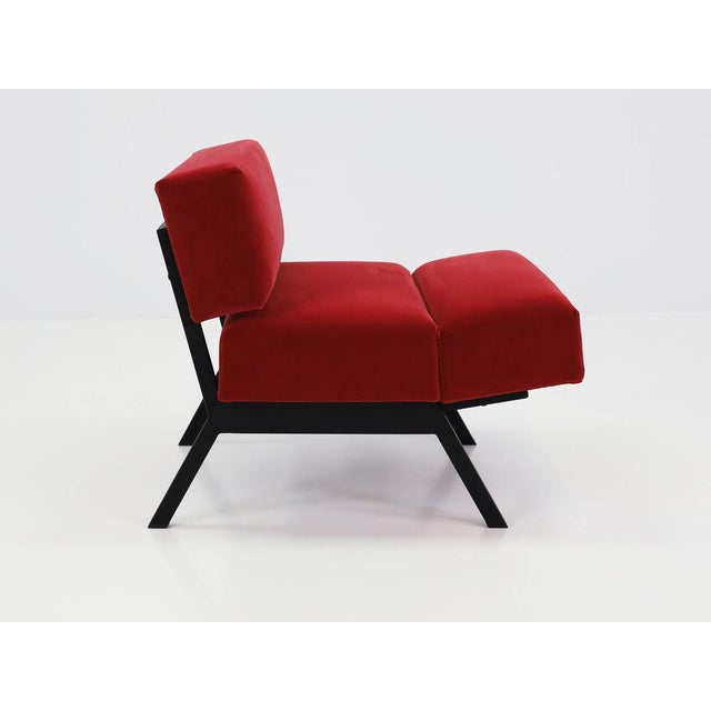1960s Panchetto Convertible Lounge Chairs-to-Ottomans by Rito Valla for Ipe, Italy, 1960s, Set of 2 For Sale - Image 5 of 17