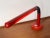 Late 20th Century Vintage Modern Red Plastic Gooseneck Fluorescent Desk Lamp For Sale - Image 9 of 12