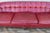 Monteverdi-Young Monteverdi-Young Mid-Century Modern Tufted Ruby Red Leather Sofa, 1973 For Sale - Image 4 of 18