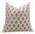 Fabdivine Throw Pillow Cover 14x14 Inch Handmade Block Print - Genda Pushp For Sale