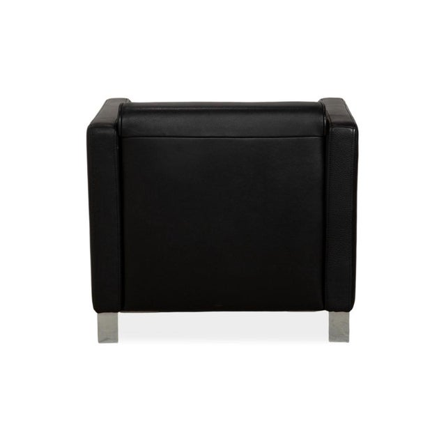 Model 6300 Armchair in Black Leather from Rolf Benz For Sale - Image 11 of 13
