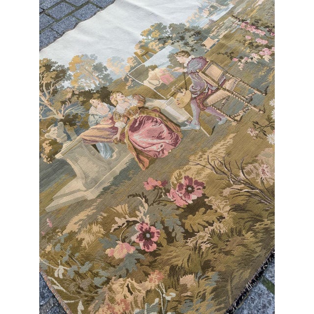 Aubusson Style Jacquard Tapestry, 1960s For Sale - Image 18 of 18