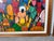 Vintage Haitian Folk Art Market Scene Oil on Canvas Painting by Michael, Wood Framed For Sale In Miami - Image 6 of 12