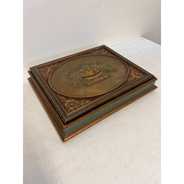 This French-Italian style marquetry jewelry accessory box features exquisite craftsmanship and intricate design. The...