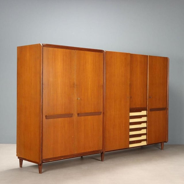 Vintage Wardrobe in Teak Veneer and Laminate, Italy, 1960s For Sale - Image 13 of 13