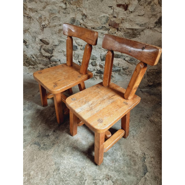 Brutalist Canadian Pine Chairs, 1970s, Set of 2 For Sale - Image 6 of 13
