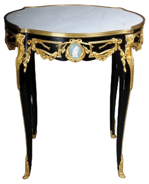 20th Century Louis XV Classic Side Table in Gilt Bronze