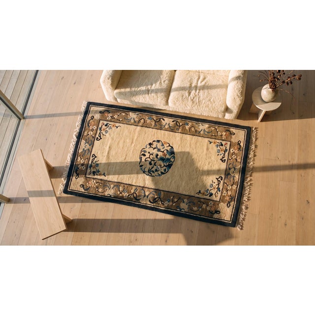 Antique Chinese - Peking Rug For Sale - Image 10 of 11