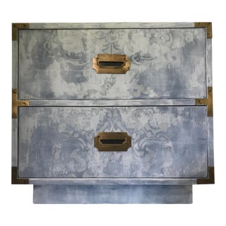 Dixie Painted Campaign Side Table or Nightstand For Sale