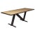 Industrial Dining Table With Cerused Wood Top For Sale - Image 9 of 9