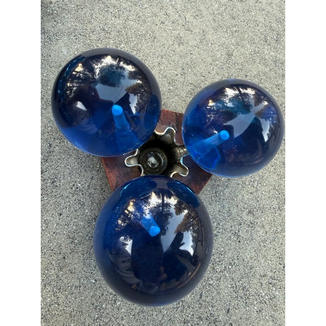 Plastic Mid 20th Century Blue Lucite Candle Holders - Set of 4 For Sale - Image 7 of 10