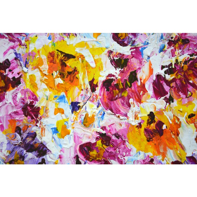 Floral Expression 7.Modern Original Hand Painting. For Sale - Image 6 of 9