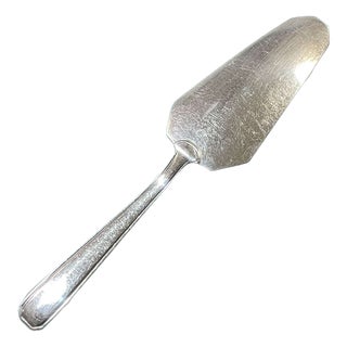 Silver-Plated Metal Cake Server from Boulenger, 1930s For Sale