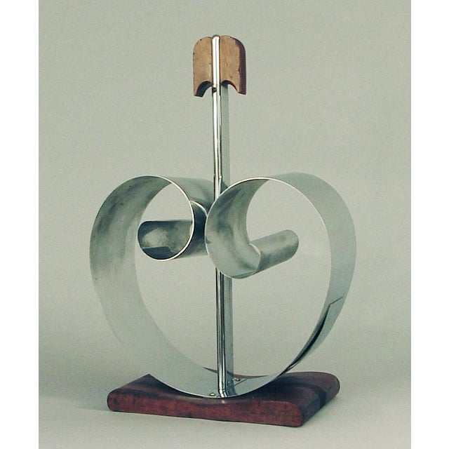 Art Deco 1930s Sculptural Art Deco Magazine Rack Designed by F. Farr for the Revere Company For Sale - Image 3 of 6
