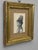 This finely rendered profile portrait portrays a fashionable gentleman facing left and wearing an exceptionally tall top...