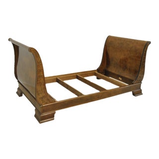Henredon Charles X Collection Sleigh Twin Bed For Sale