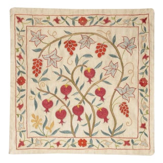 20"x20" 100% Silk Cushion Cover. Embroidered Lace Pillow. New Toss Pillow For Sale