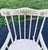1960s Vintage 1960s Child's White Wood Rocking Chair by Thayer For Sale - Image 5 of 7