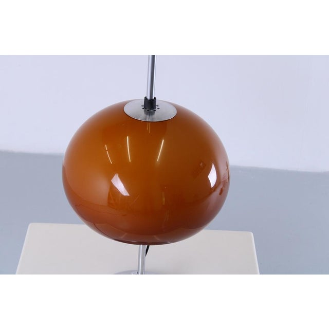 Amber Adjustable Mushroom Table Lamp from Guzzini, 1970s For Sale - Image 13 of 17