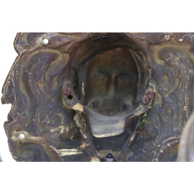 19th Century Antique French Bronze Female Head Billiard Pockets - Three Pieces For Sale - Image 13 of 18