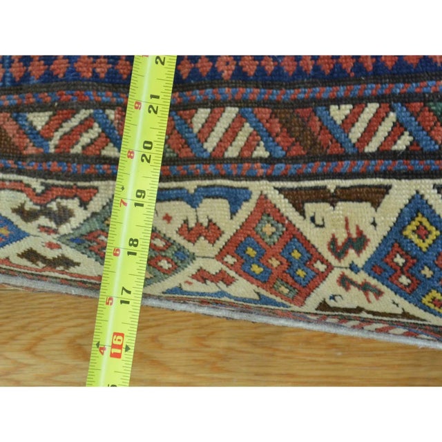 Gothic Antique Caucasian Dagestan Vegetable Dye Runner Rug For Sale - Image 3 of 6