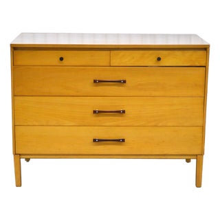 Paul McCobb Perimeter Group Attribute Maple Rosewood Aluminum Dresser For Sale