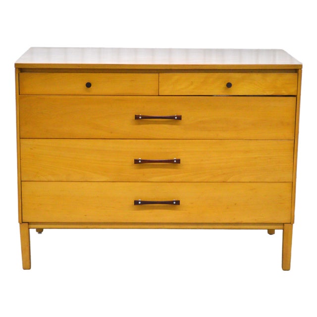 Paul McCobb Perimeter Group Attribute Maple Rosewood Aluminum Dresser For Sale