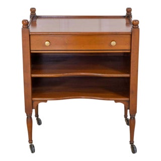 French 20th Century Cherrywood Bedside Table For Sale