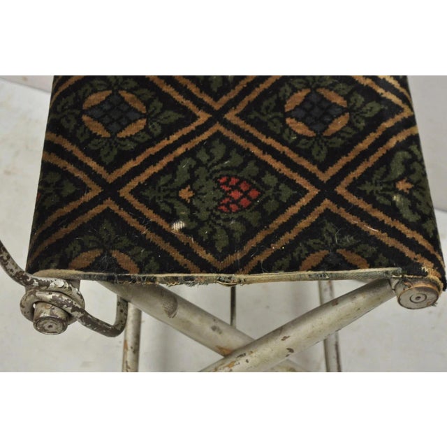 Antique 19th Century Civil War Period Folding Officers Camp Chair Campaign Chair For Sale In Philadelphia - Image 6 of 12