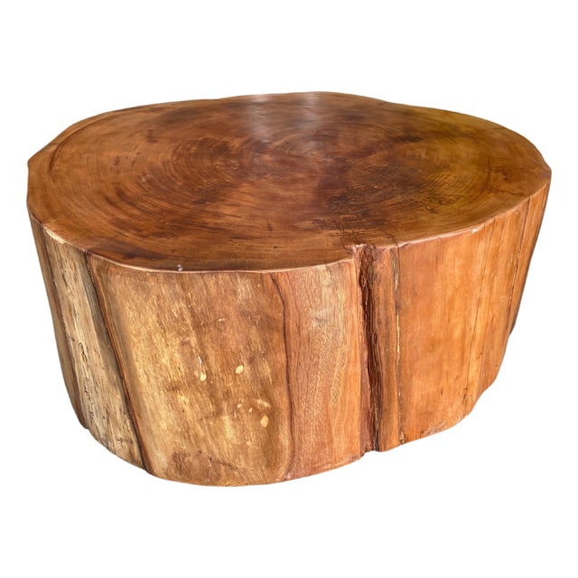 Andrianna Shamaris Reclaimed Mahogany Wood Coffee Table For Sale